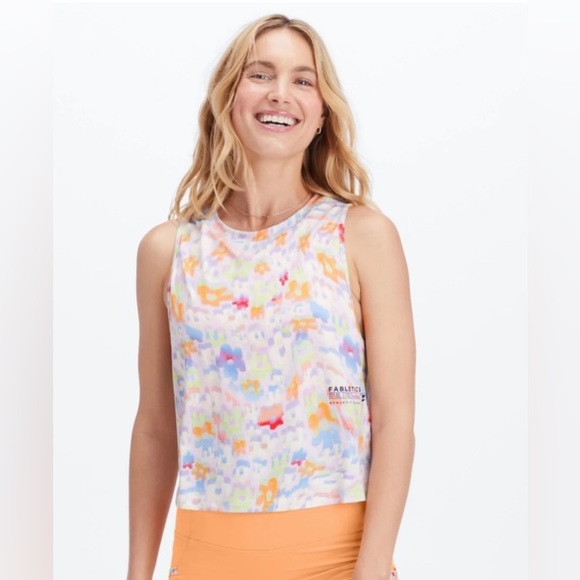Fabletics Women's Dry-Flex Muscle Tank Size - M - New Wave Floral - Picture 3 of 11